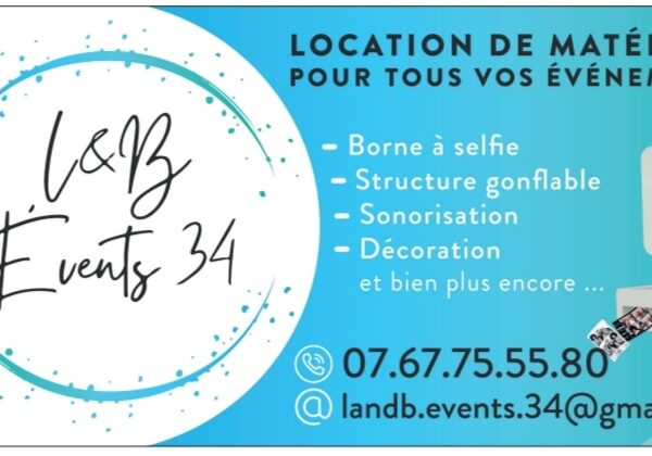 Catégorie de l'entreprise Location matériel L&B Events 34 L&B Events 34