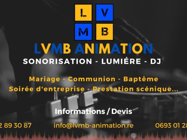 Catégorie de l'entreprise Musique - Animation LVMB ANIMATION LVMB ANIMATION DJ musique mariage